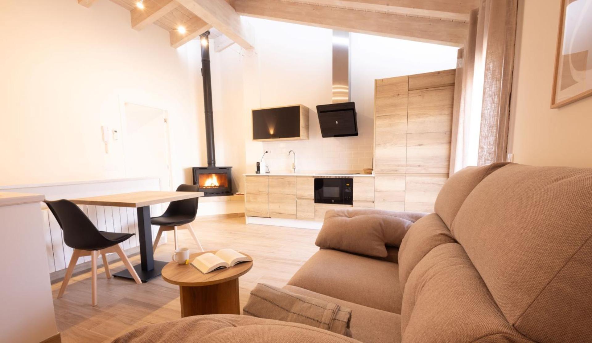 Appartement El Sueno Del Buho 6. Atico Con Chimena à Beceite Extérieur photo